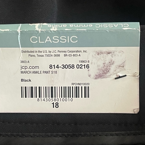 NWT LIZ CLAIBORNE Classic Career March Ankle Length Pants Secretly Work Trousers - Picture 7 of 10